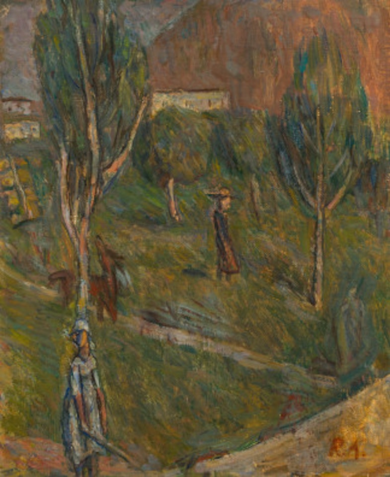 Le verger, Valais by Rene Auberjonois
