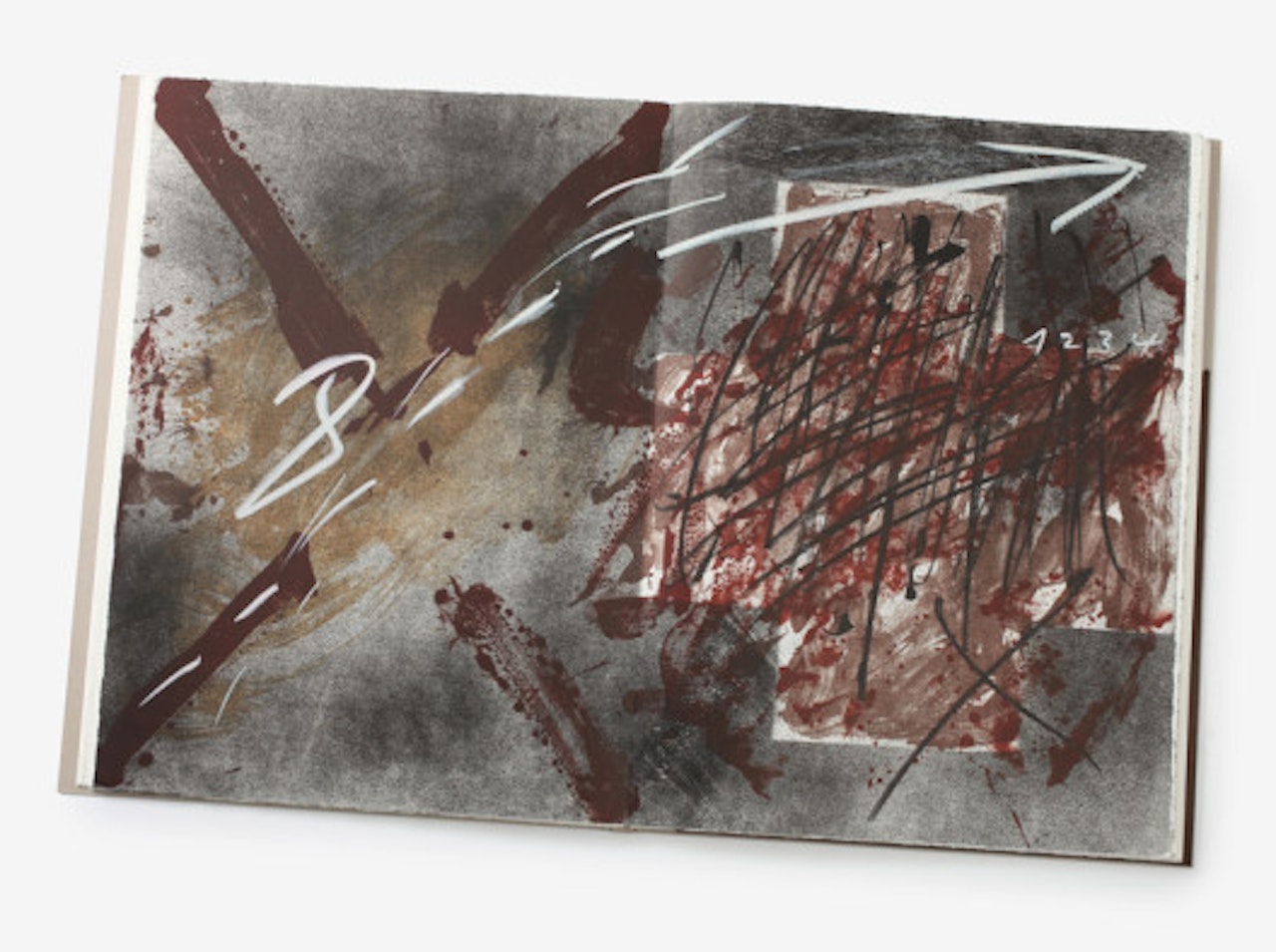 Musing on dirt by Antoni Tapies