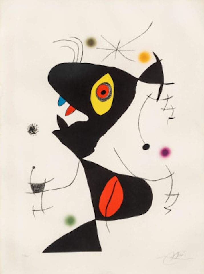 Sheet 6 from Oda à Joan Miró by Joan Miró