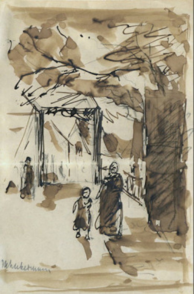 Drawbridge in Haarlem by Max Liebermann