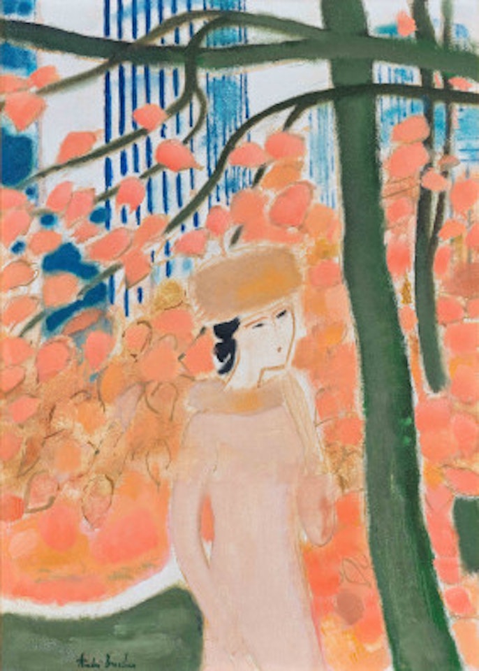 Chantal in Central Park by André Brasilier