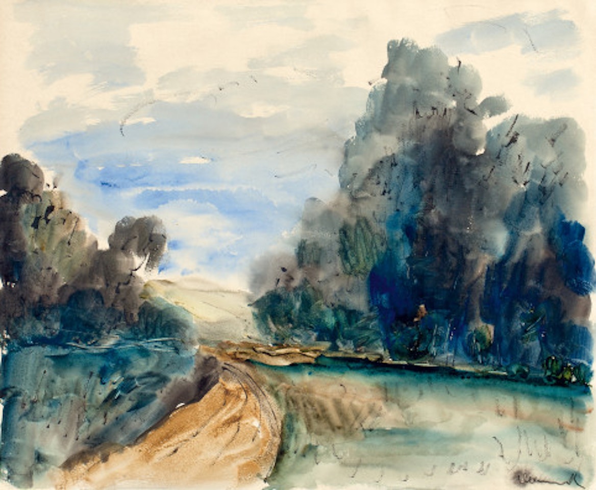 Paysage with chemin by Maurice de Vlaminck