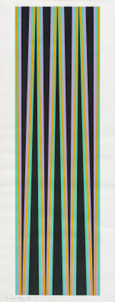 Untitled (Elongated Triangles 6) by Bridget Riley