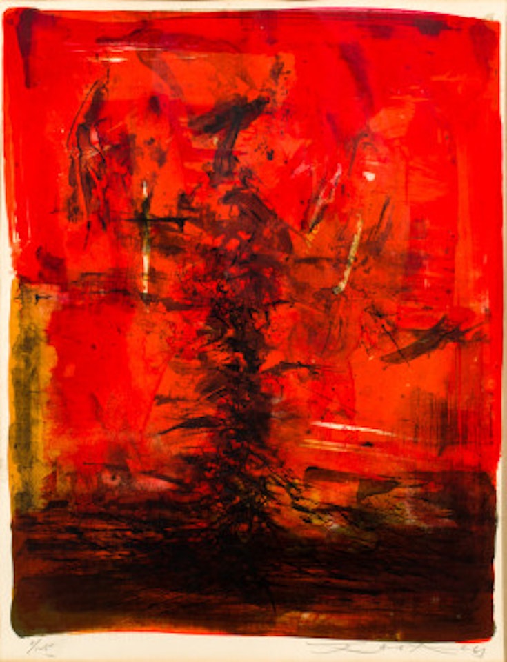 Composition by Zao Wou-Ki