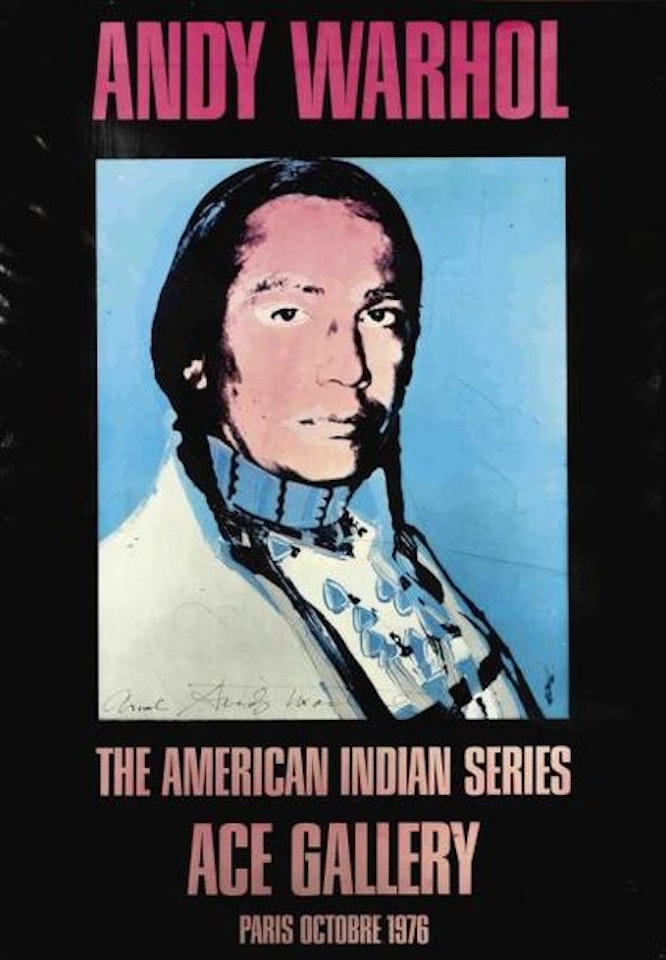 The American Indian Series Color poster by Andy Warhol
