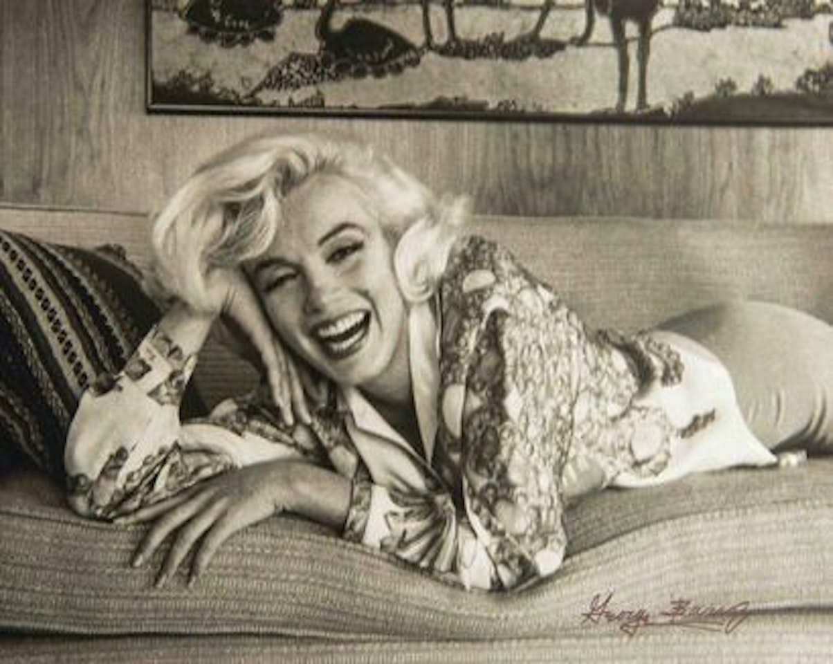 Marilyn Monroe on the sofa by George Barris