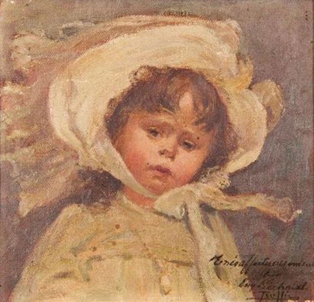 PRETTY GIRL IN A HAT by French School