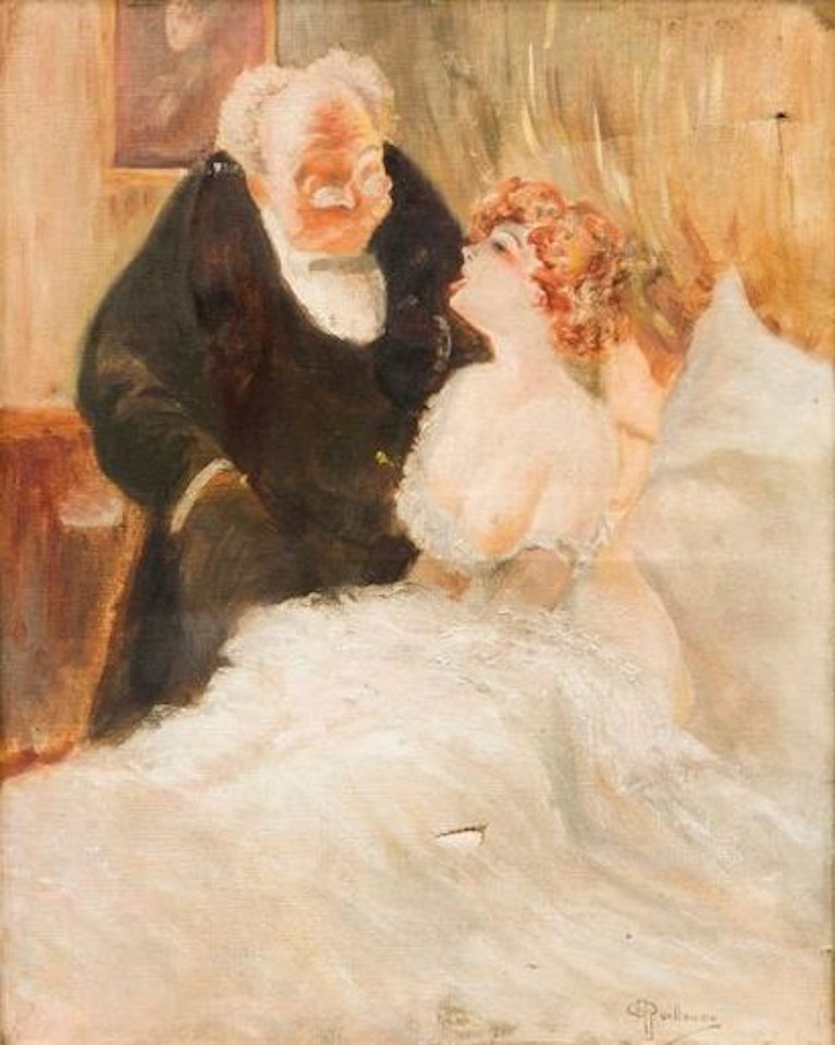 Gallant scene by Albert Guillaume