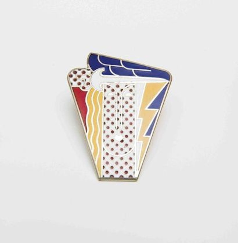 Modern Head brooch-pendant by Roy Lichtenstein