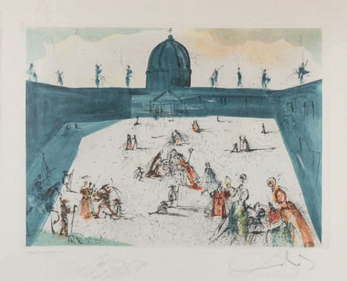 Place Saint-Pierre by Salvador Dali