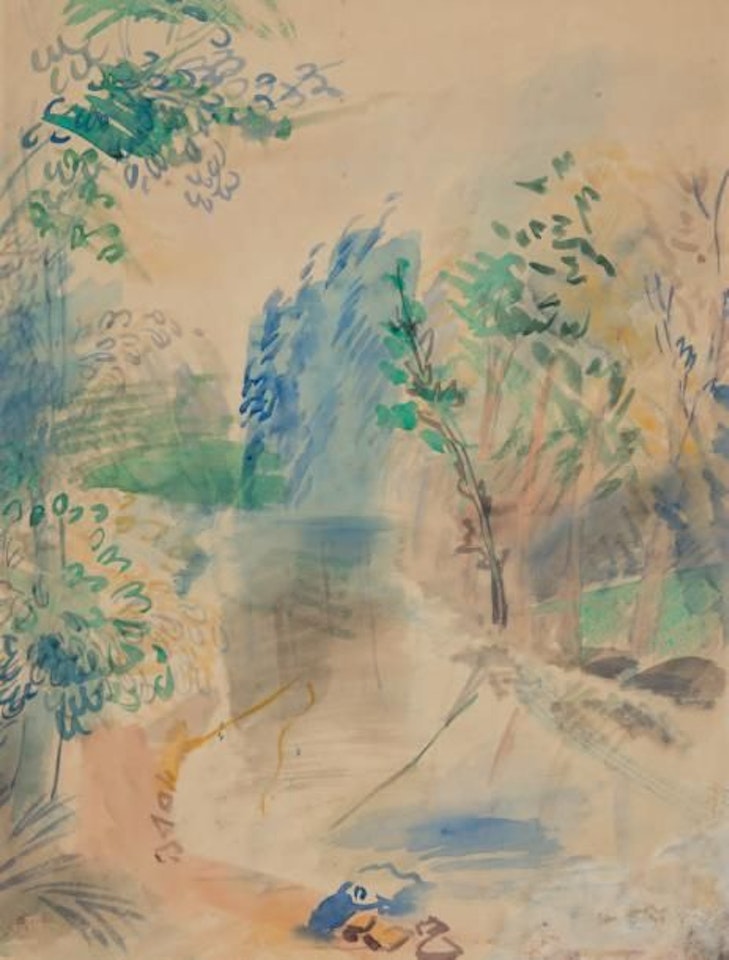 The Fisherman on the Vienne by Jean Dufy