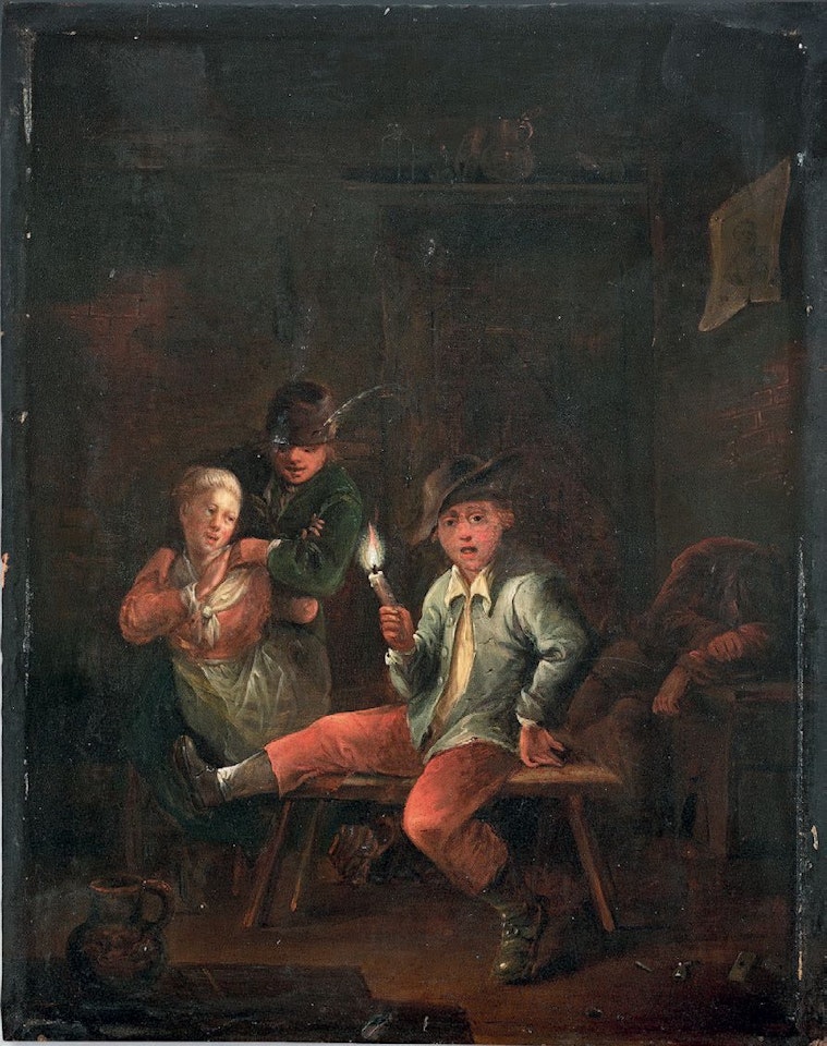 Tavern scene by German School