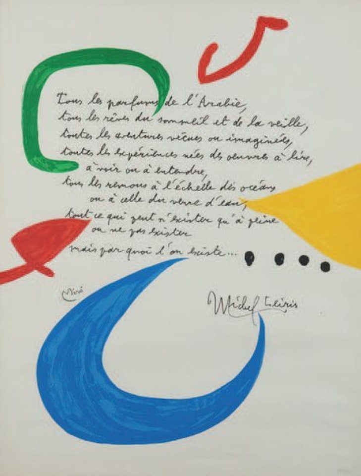 All the perfumes of Arabia... by Joan Miró