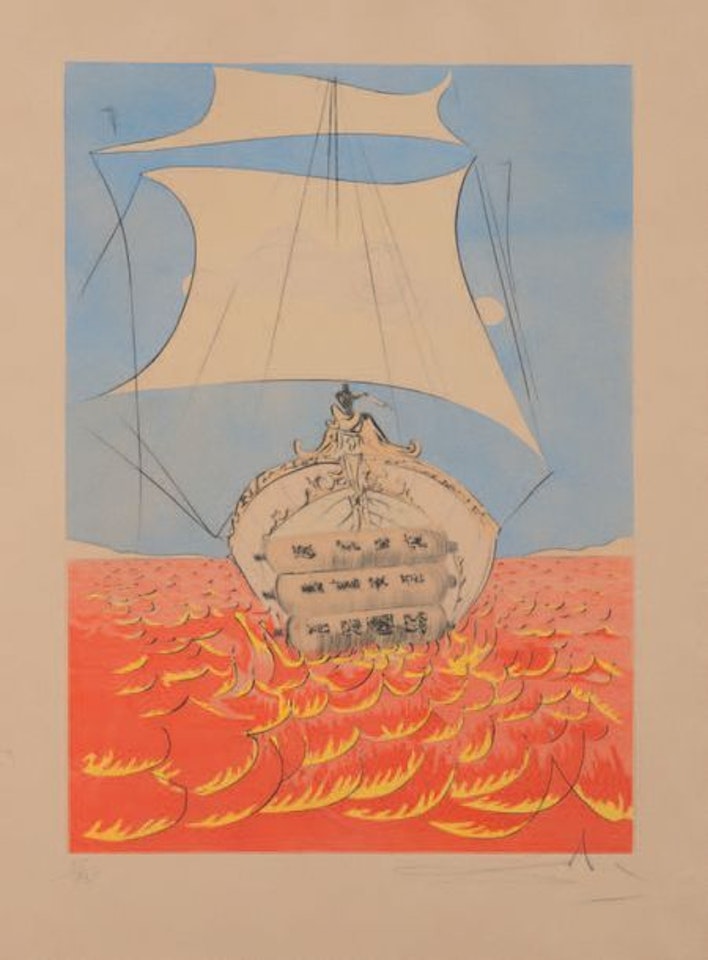Naphtali. Plate from the series The Twelve Tribes of Israel by Salvador Dali
