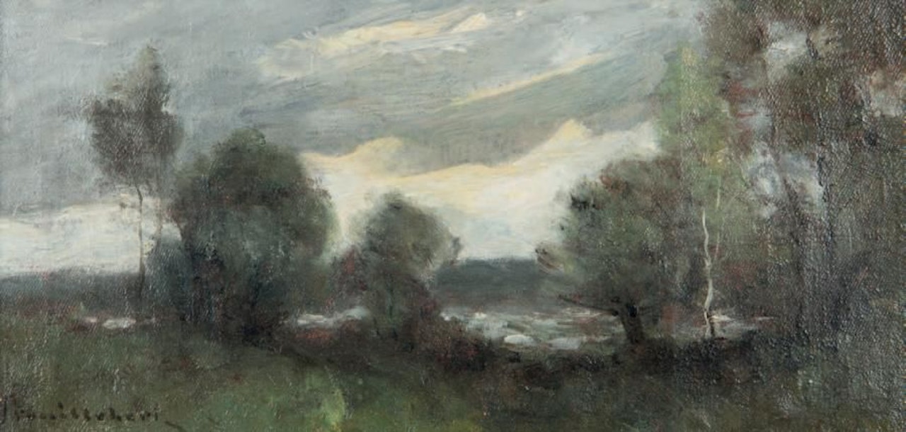 Landscape study by Paul Désiré Trouillebert
