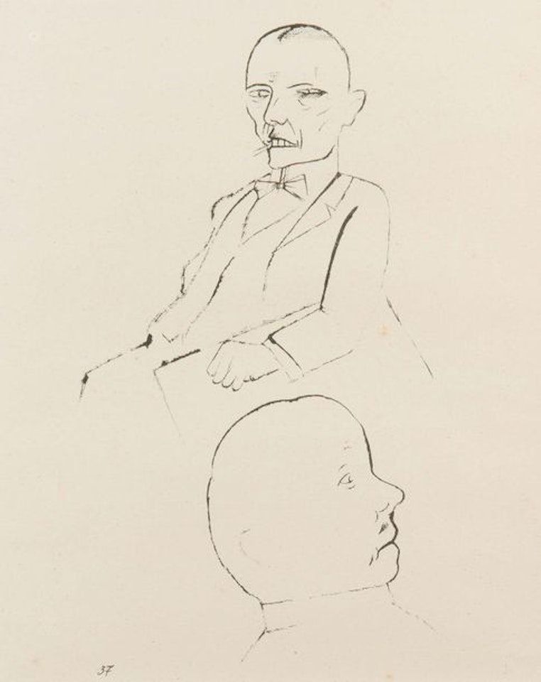 Deep in thought by George Grosz