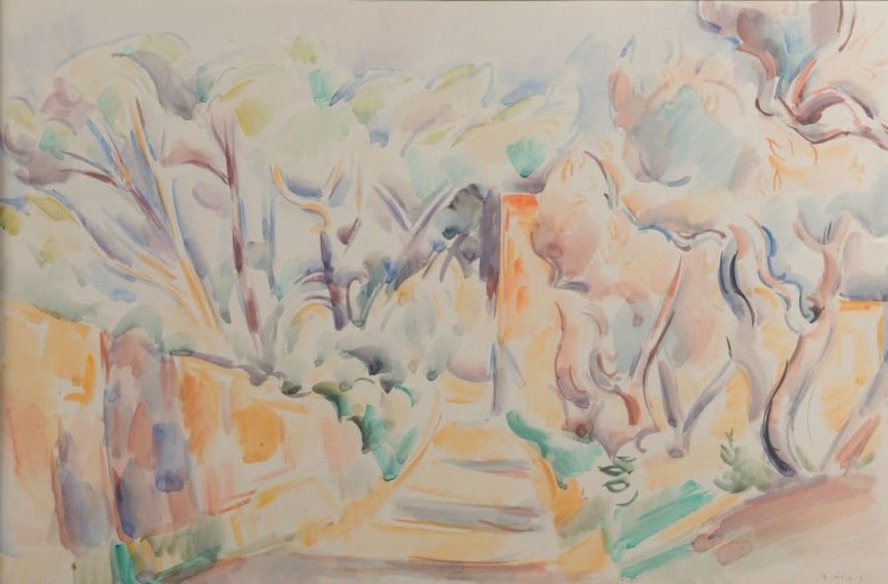 Landscape with large trees by André Lhote