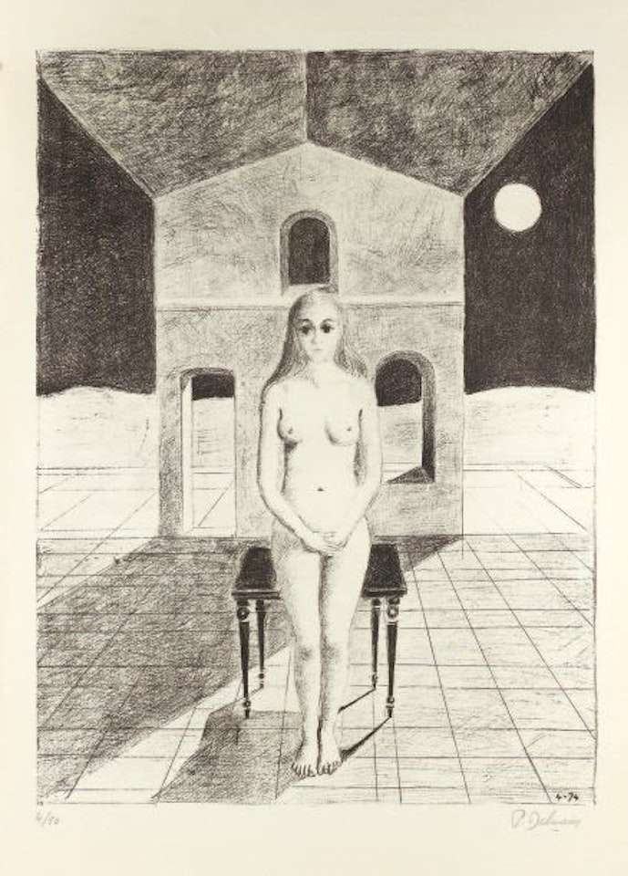 The clairvoyant by Paul Delvaux