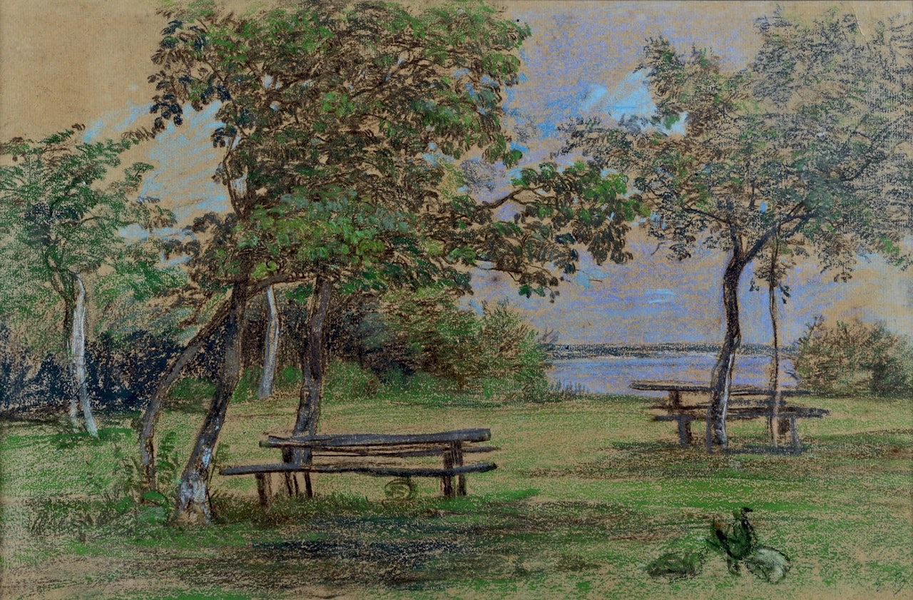 Near Saint-Siméon by Eugène Boudin