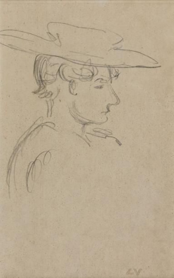 Elegant woman with a hat by Louis Valtat