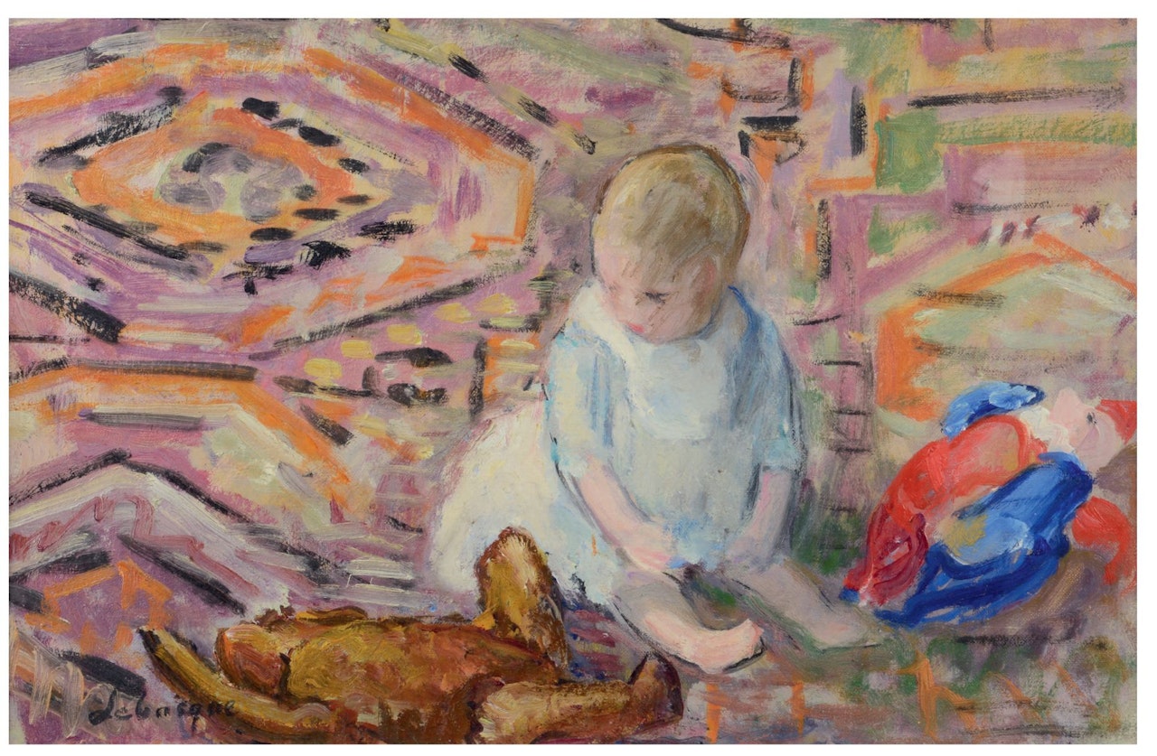 The child with the teddy bear by Henri Lebasque