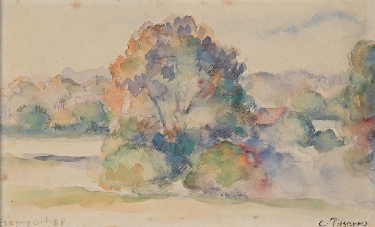 Éragny October 1888 by Camille Pissarro