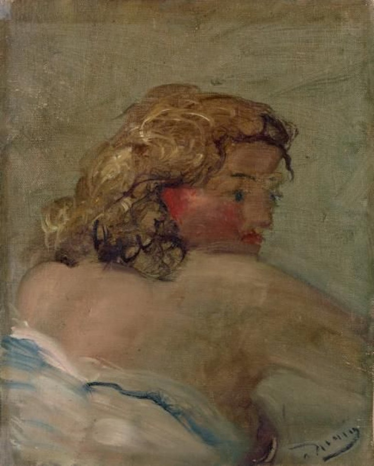 Bust of a woman seen from behind by Andre Derain