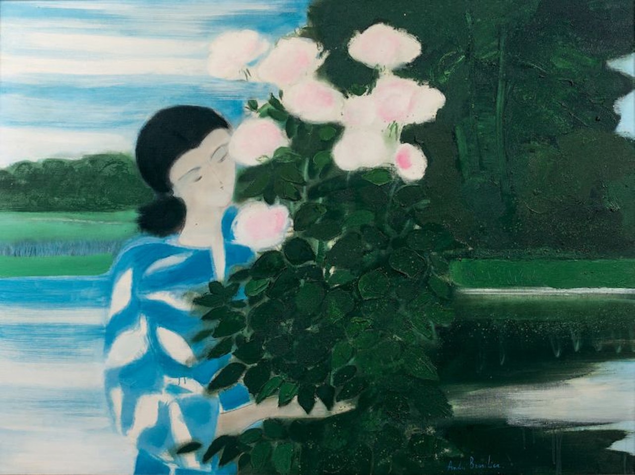 Les roses de septembre by André Brasilier