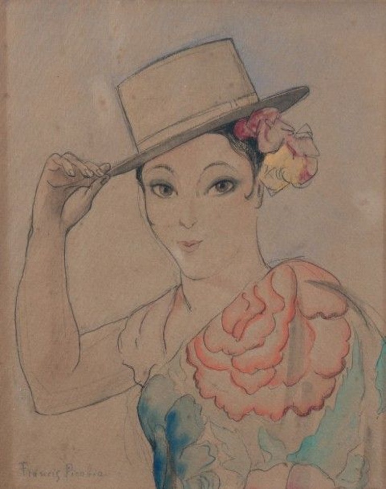 The Spanish woman with a hat by Francis Picabia