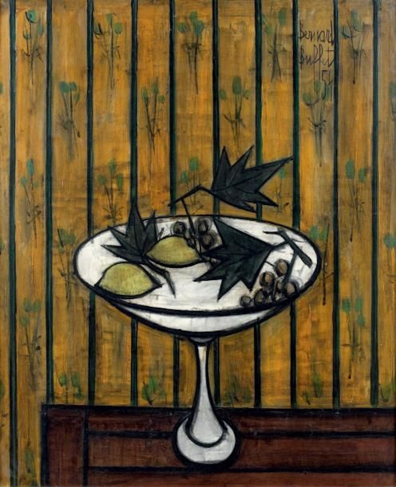 Still life with compotier by Bernard Buffet