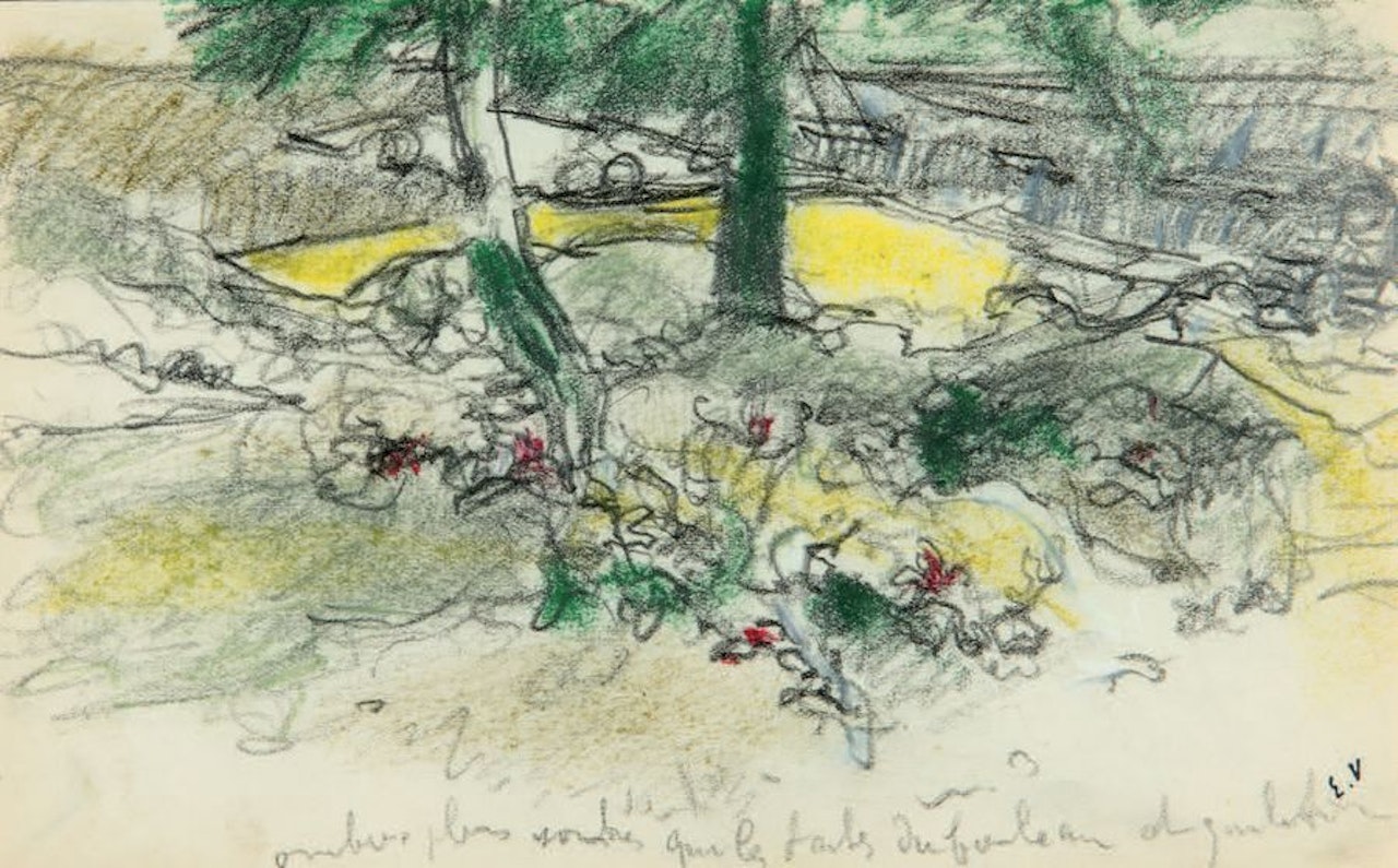 The greenhouses in the park of the Château des Clayes by Édouard Vuillard