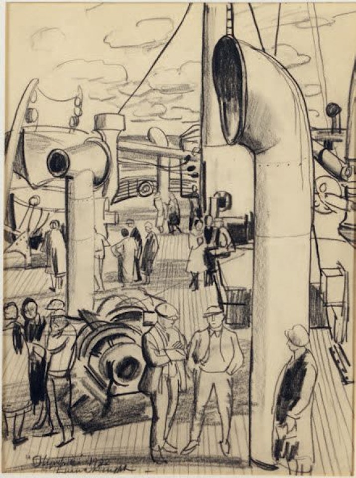 On the Olympic by Laura Knight