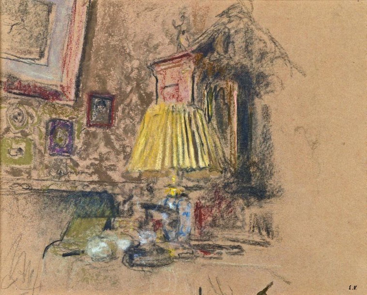 L"abat-jour jaune,; (study for the portrait of Madame Adrien Bénard) by Édouard Vuillard
