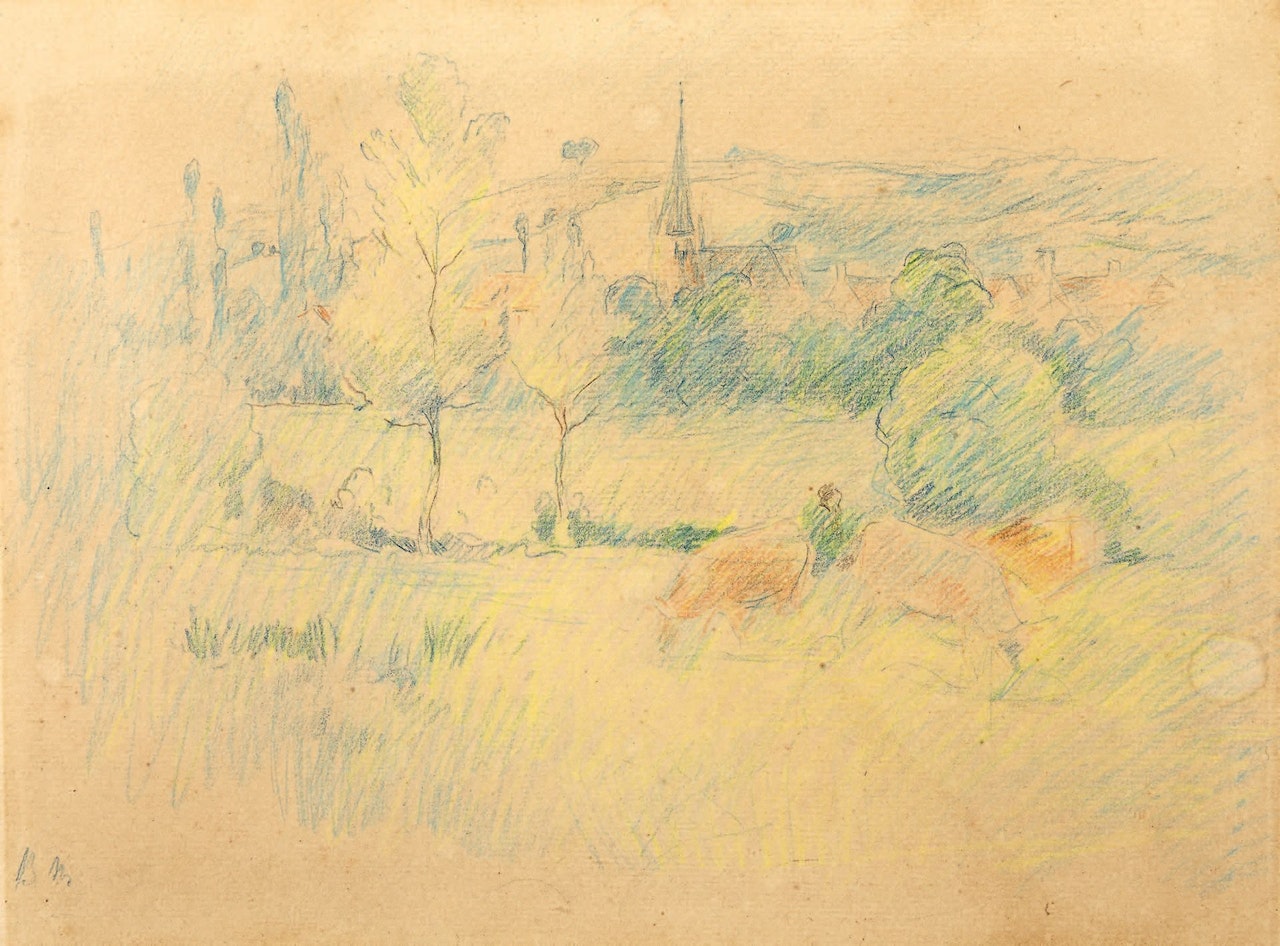 Landscape at Vassé by Berthe Morisot
