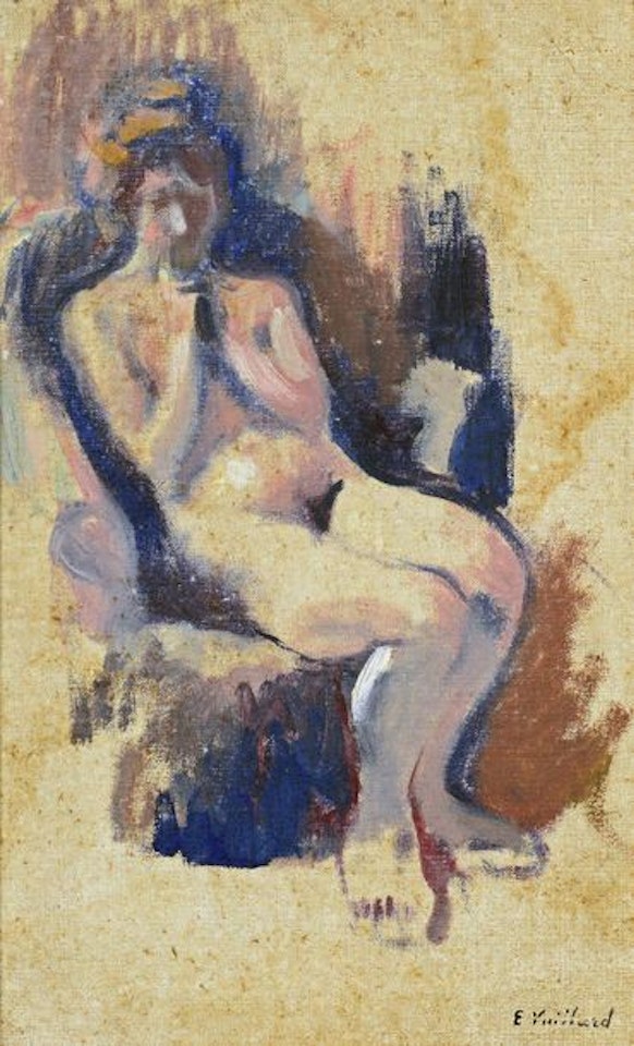 Study of a seated nude by Édouard Vuillard