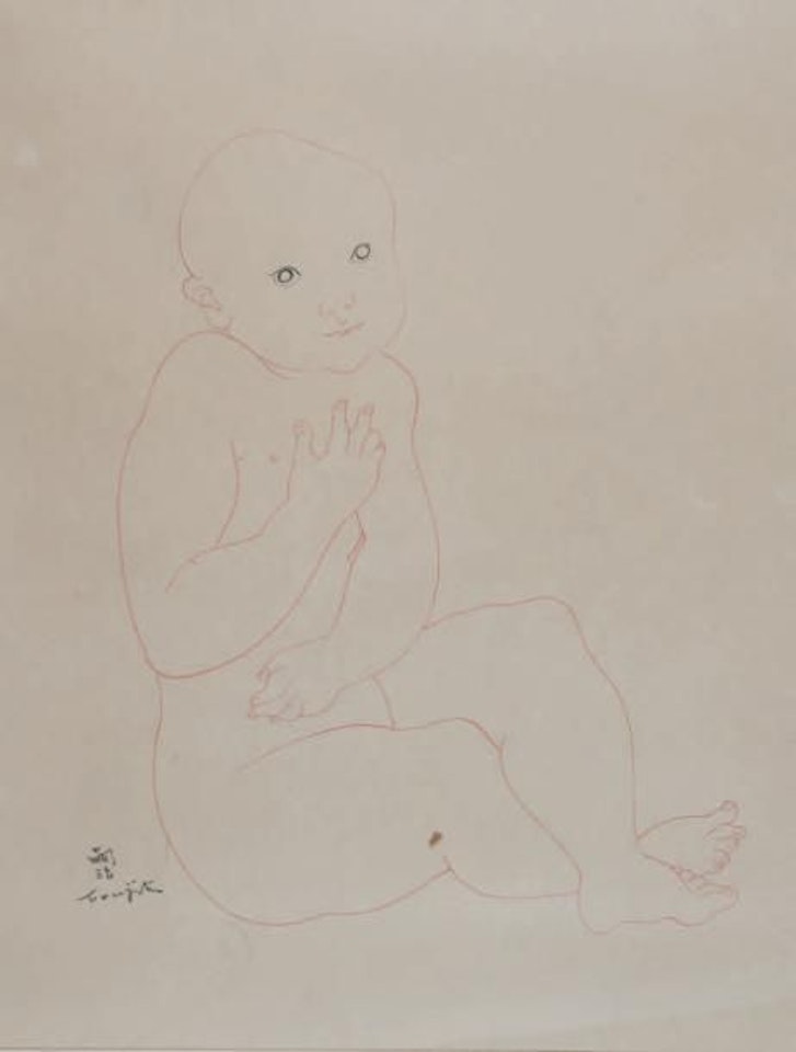 Seated Nude Child by Leonard Tsuguharu Foujita