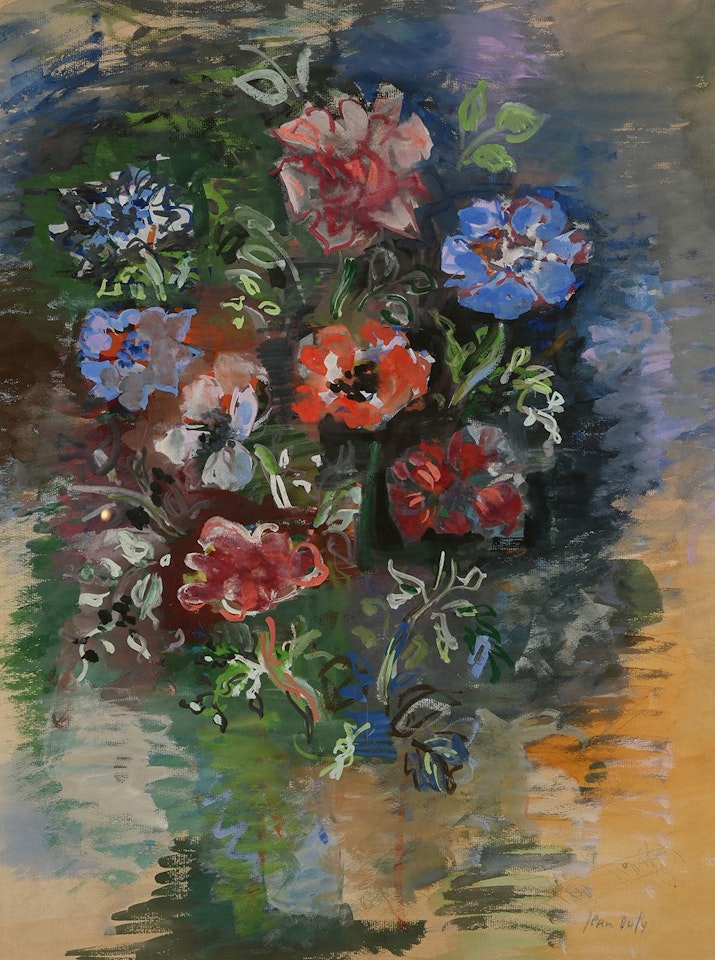 Bouquet of anemones by Jean Dufy