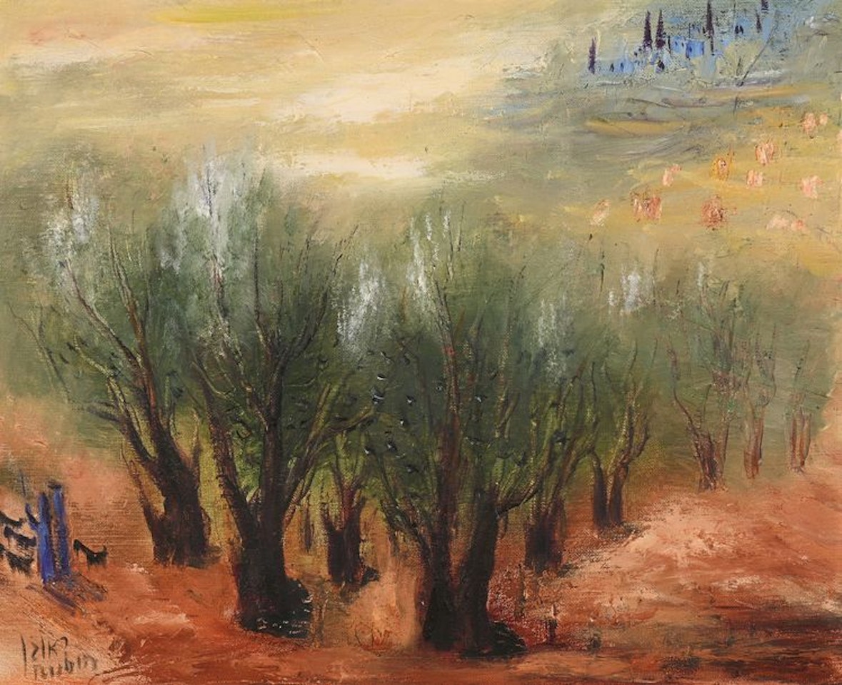 Olive trees by Reuven Rubin