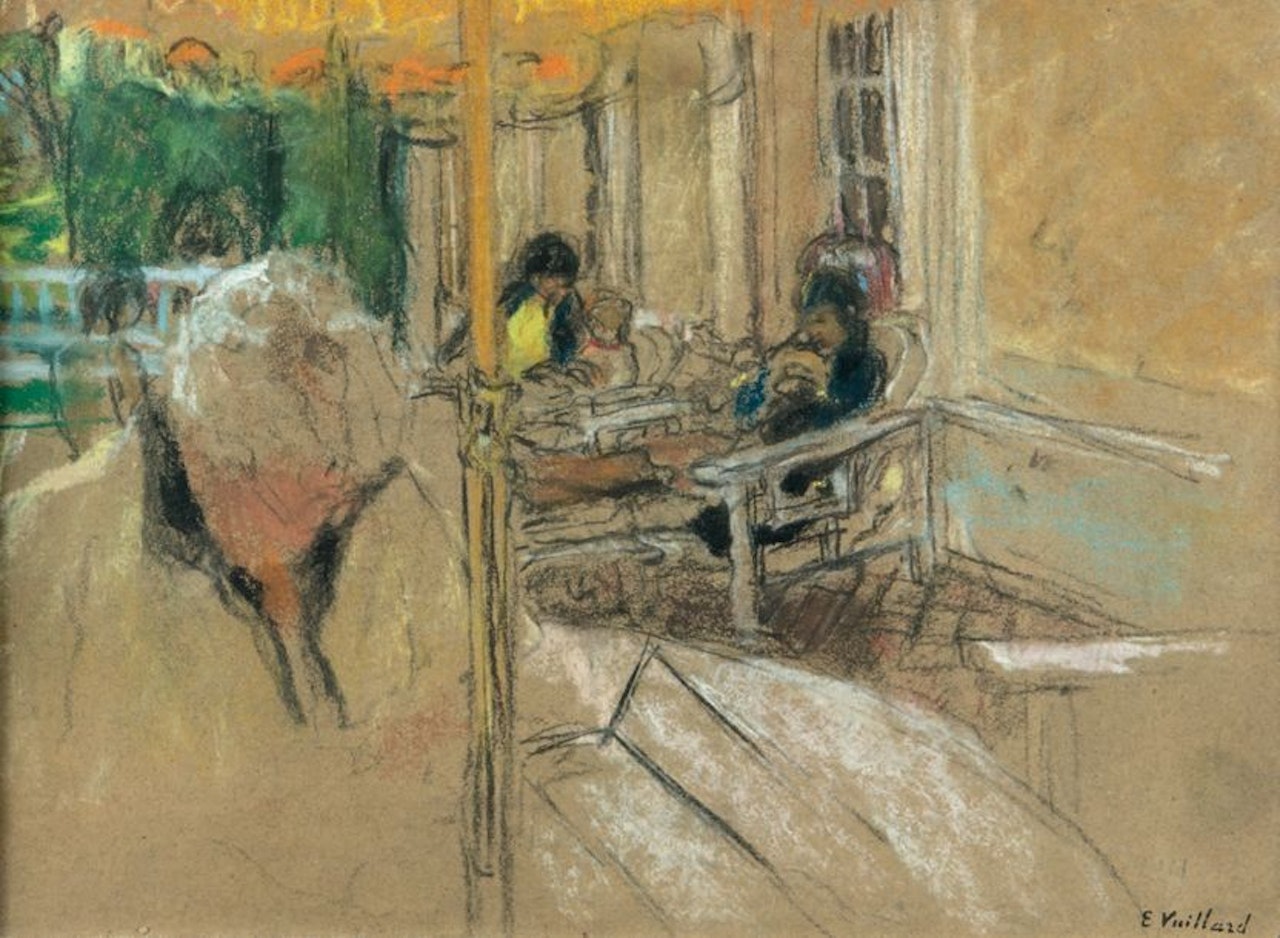 On the terrace by Édouard Vuillard