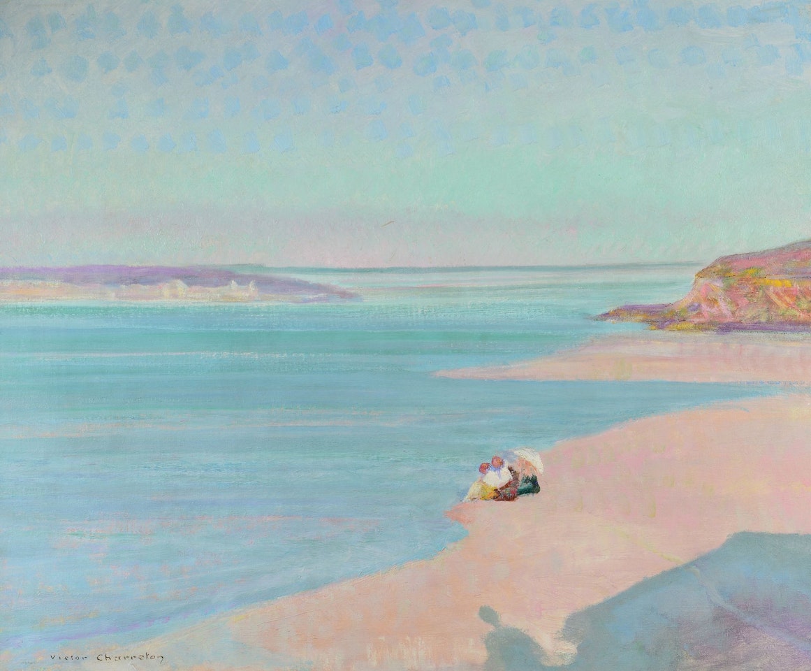 Marine, Plage du Raz by Victor Charreton