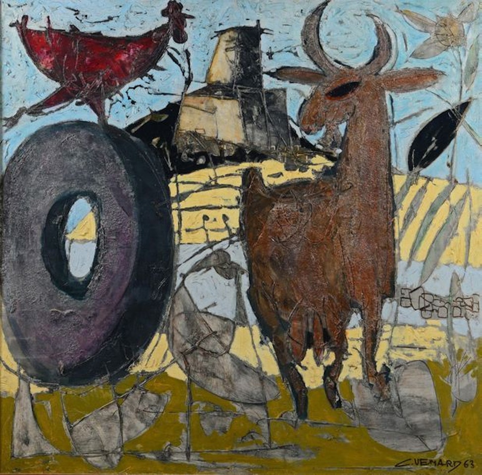 The farmyard by Claude Venard