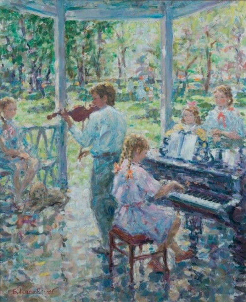 The music lesson by Russian School