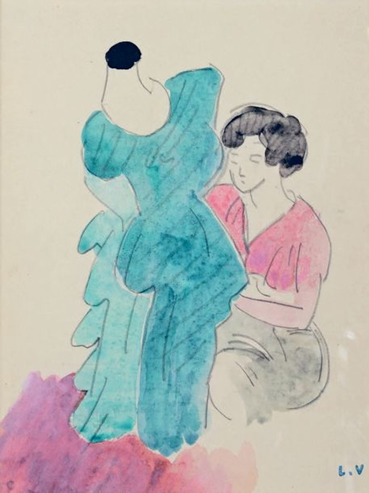 The sewing by Louis Valtat