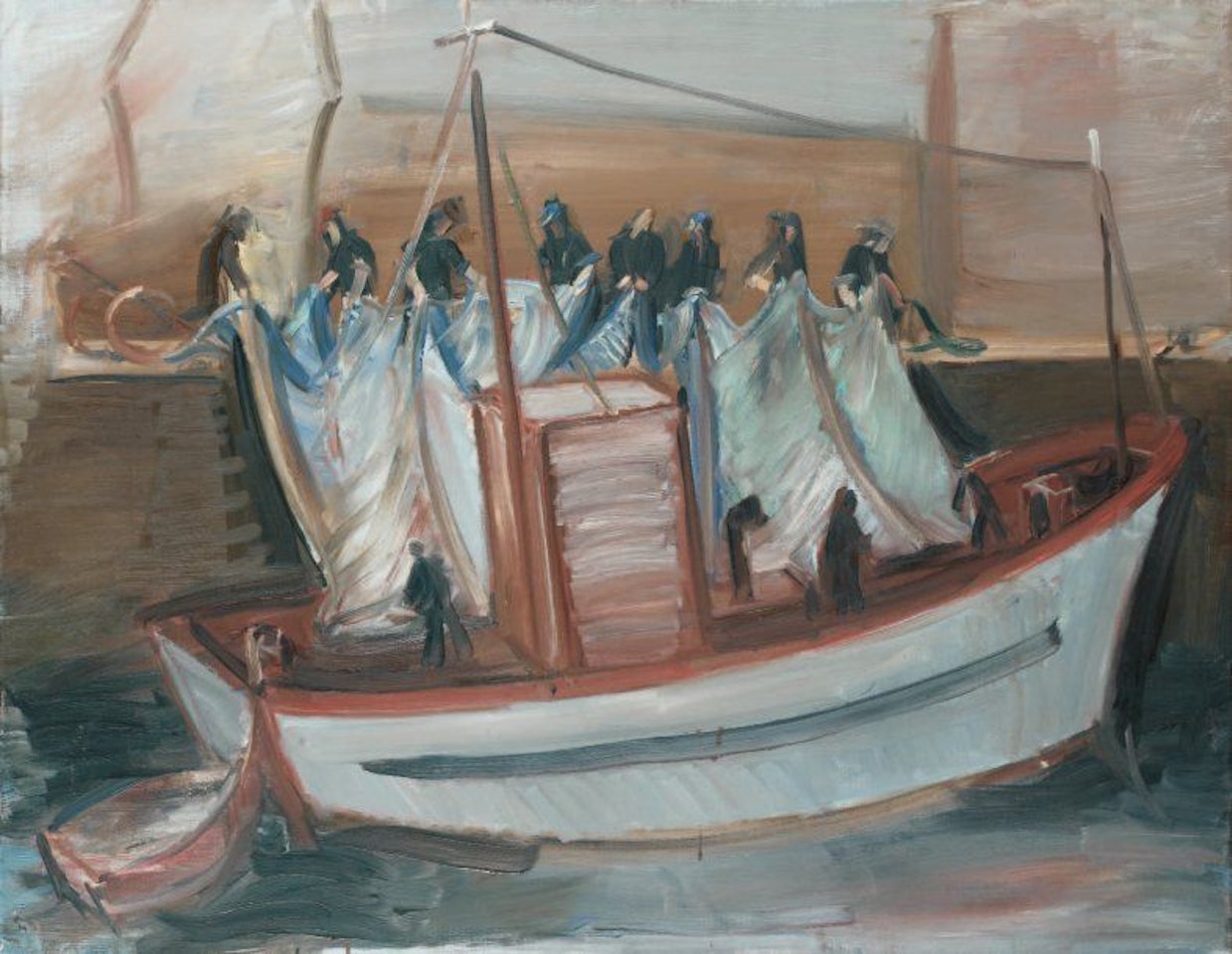 Les filets, Belle-Île by Jean Hélion