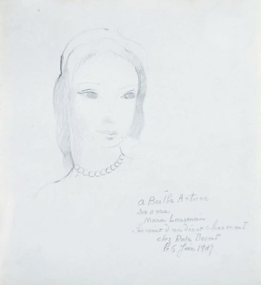 Portrait of Berthe Antoine by Marie Laurencin