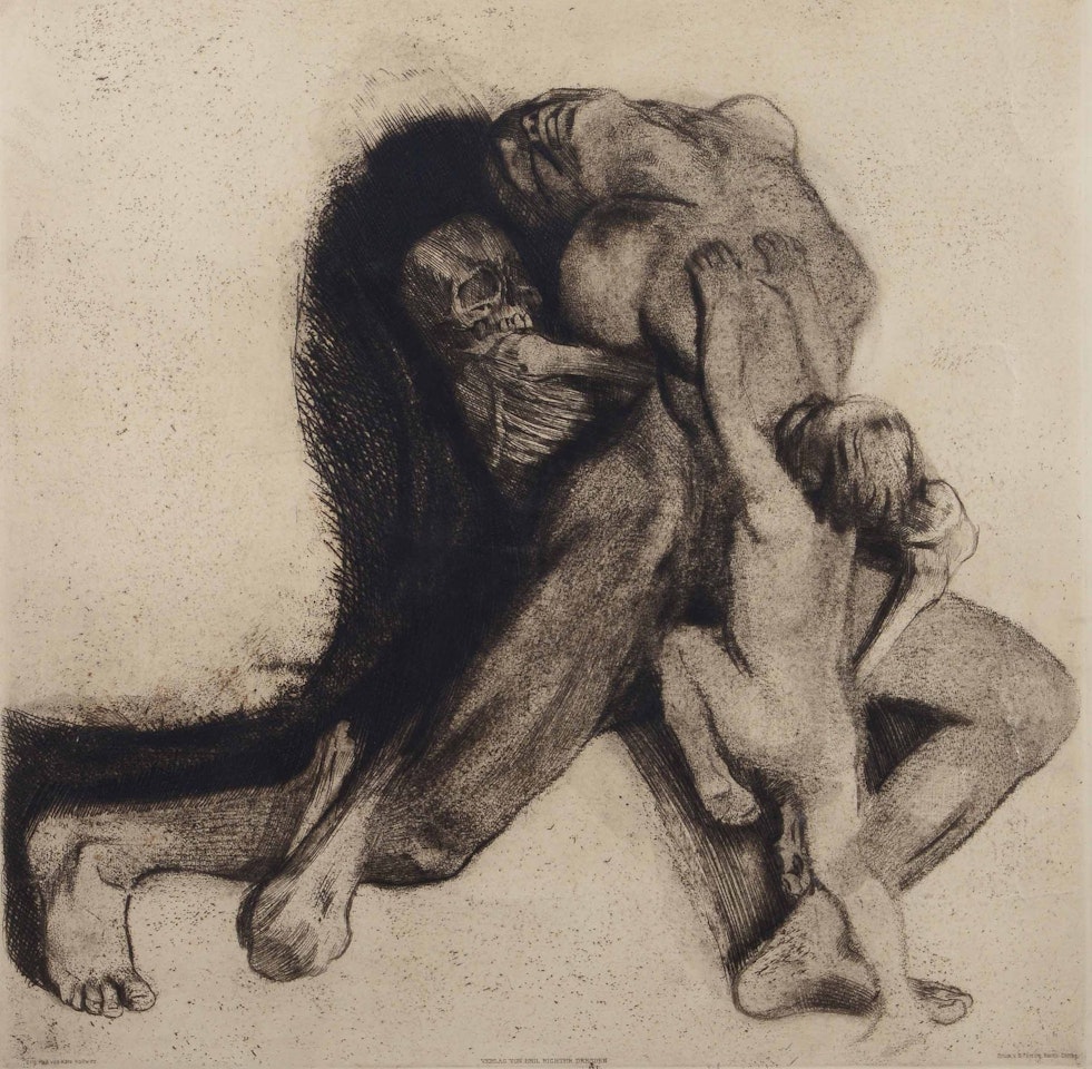 Death and Woman by Kathe Kollwitz