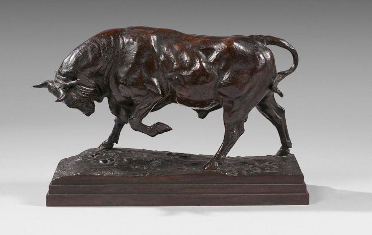 Charging bull, second version by Antoine-Louis Barye