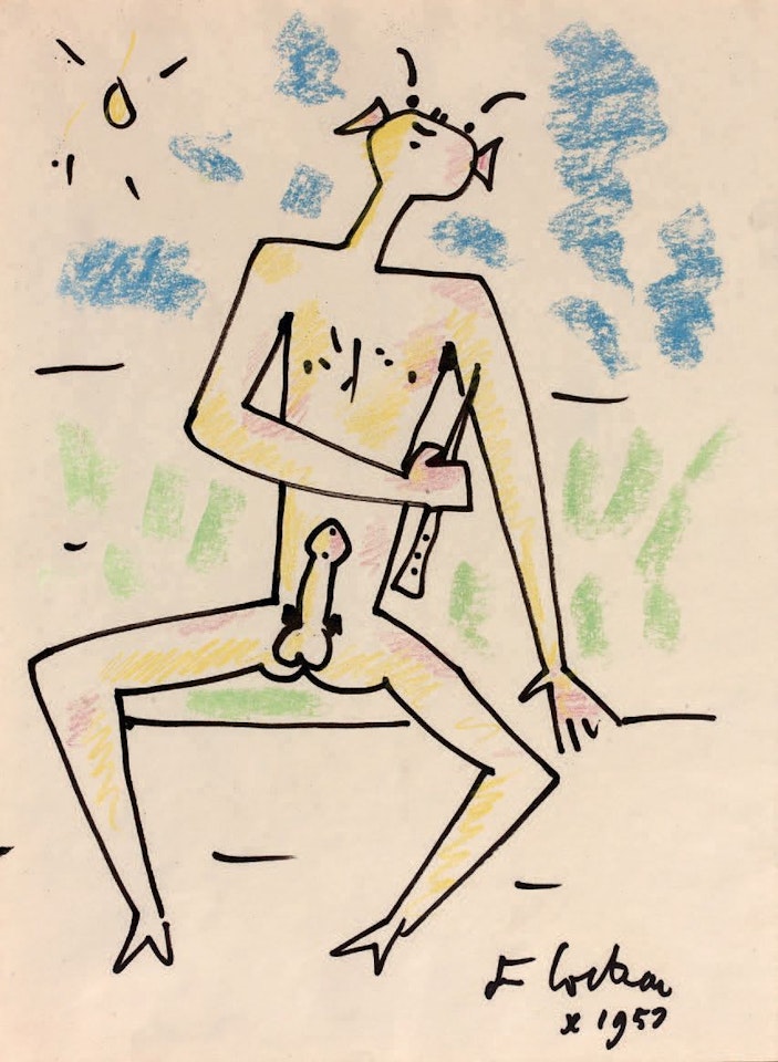 Faune musicien by Jean Cocteau
