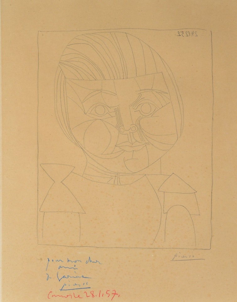 Paloma 24-12-52 by Pablo Picasso