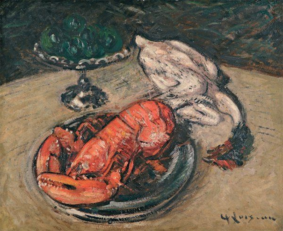 NATURE MORTE WITH LOBSTER by Gustave Loiseau